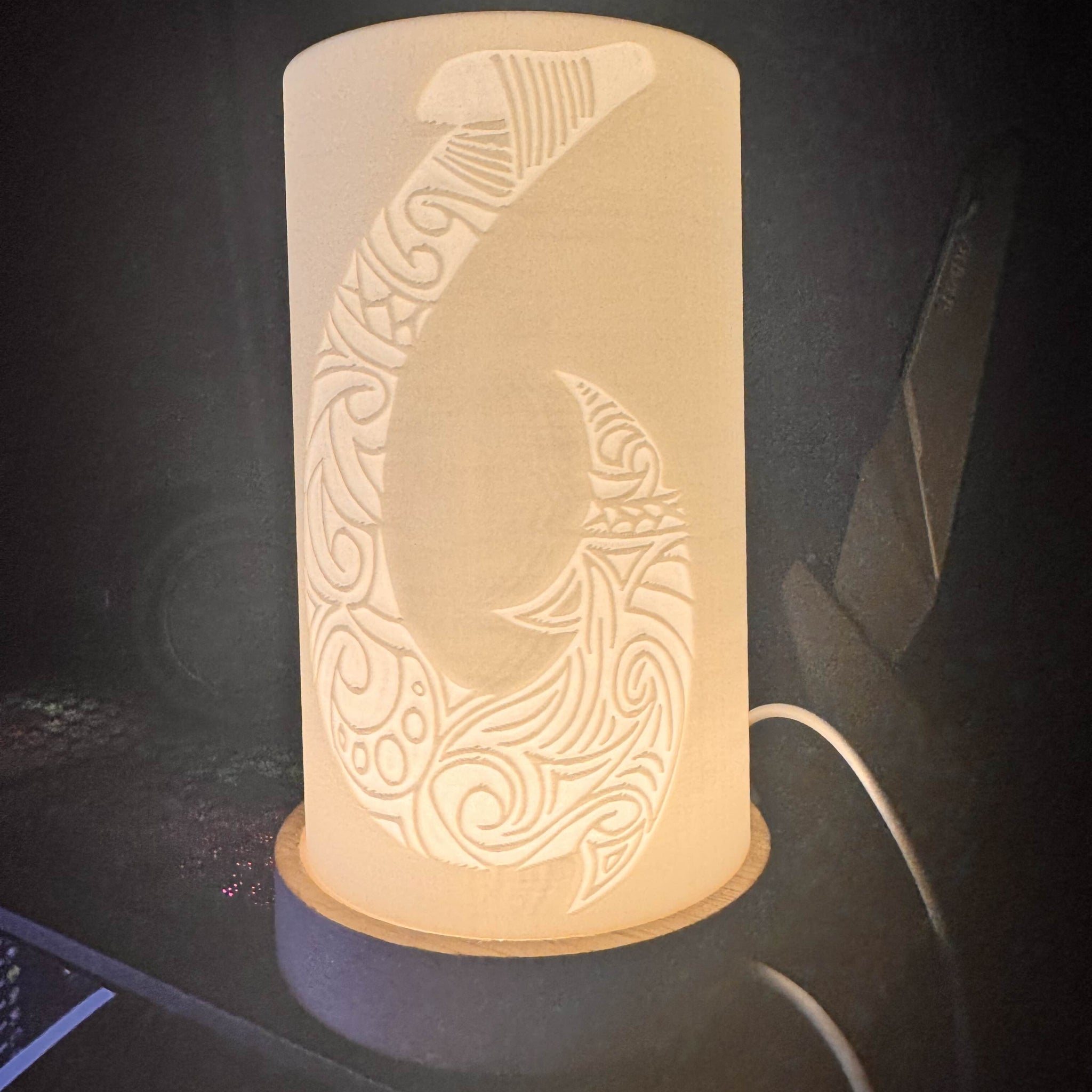 Hauora Lights - Hei Matau Shade Only (Fishhook)